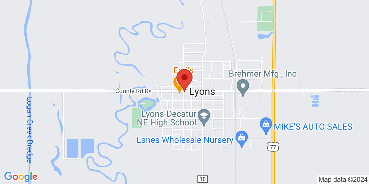 Map of Lyons Public Library